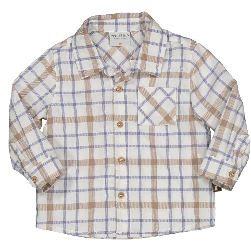 Camicia fantasia scozzese neonato BIRBA