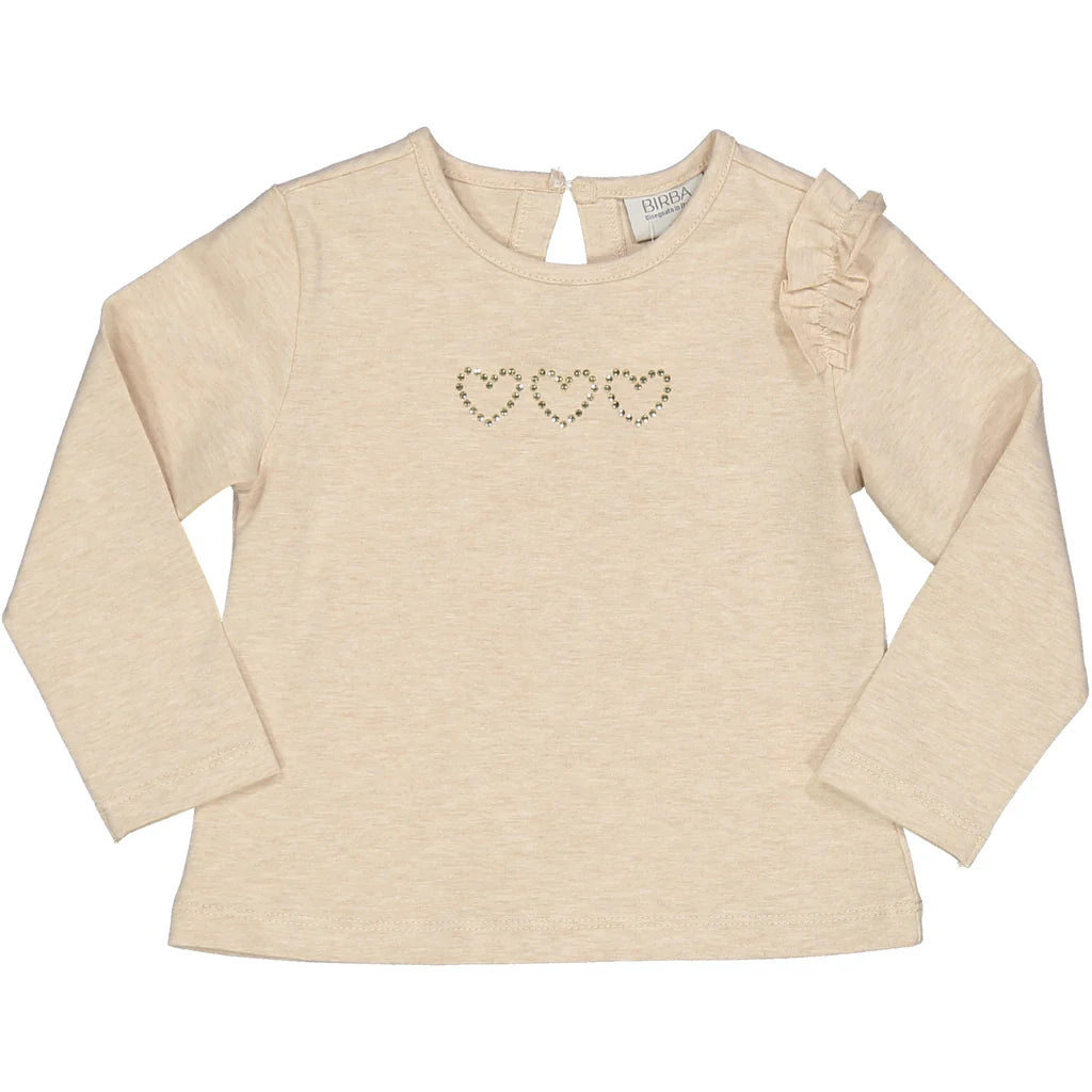 T-shirt cuori strass bimba BIRBA