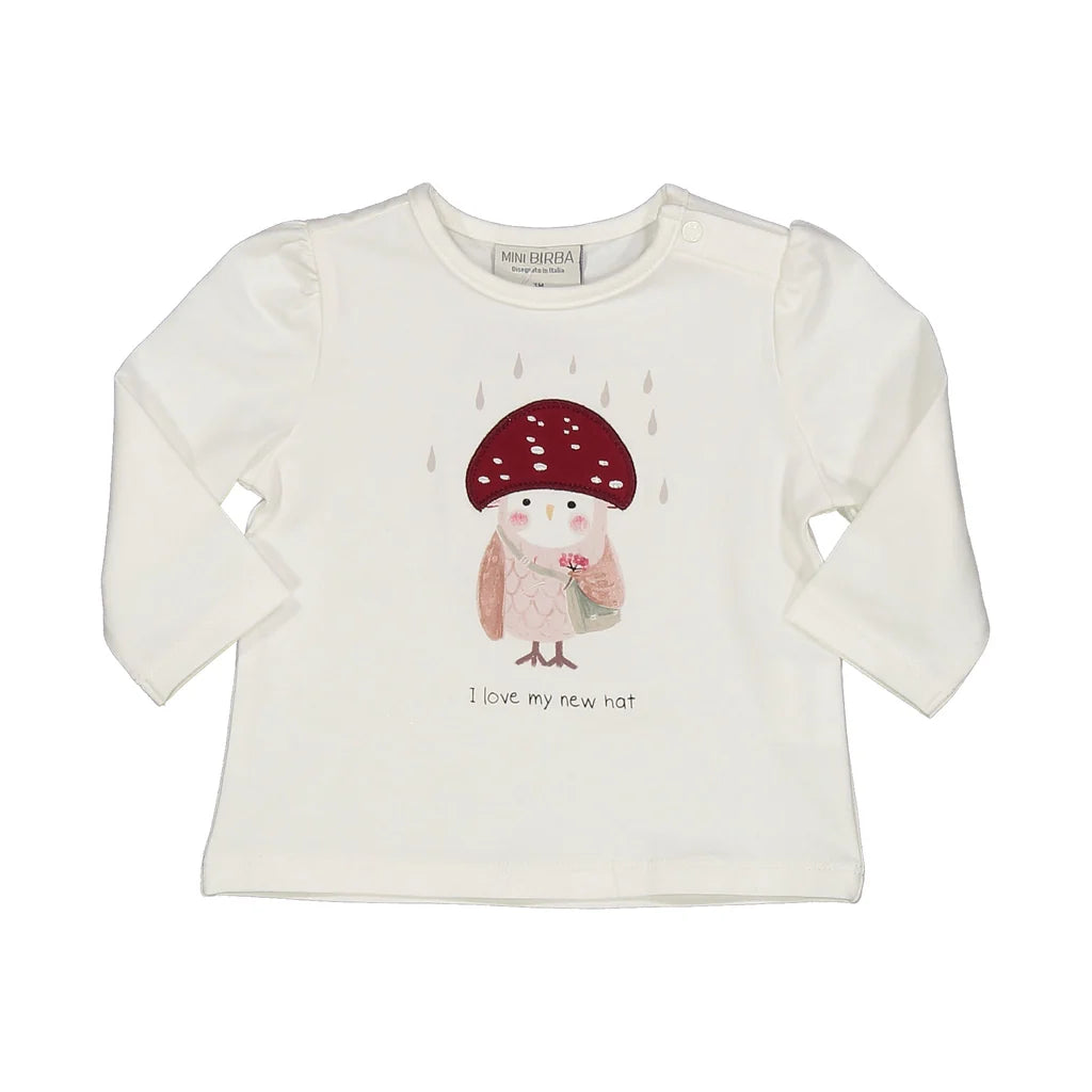 T-shirt gufetta neonata BIRBA