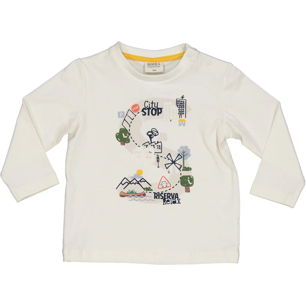 T-shirt stampa strada bimbo BIRBA