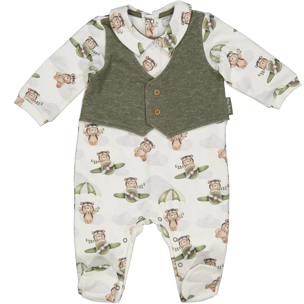 Tutina orsetti aviatore neonato BIRBA