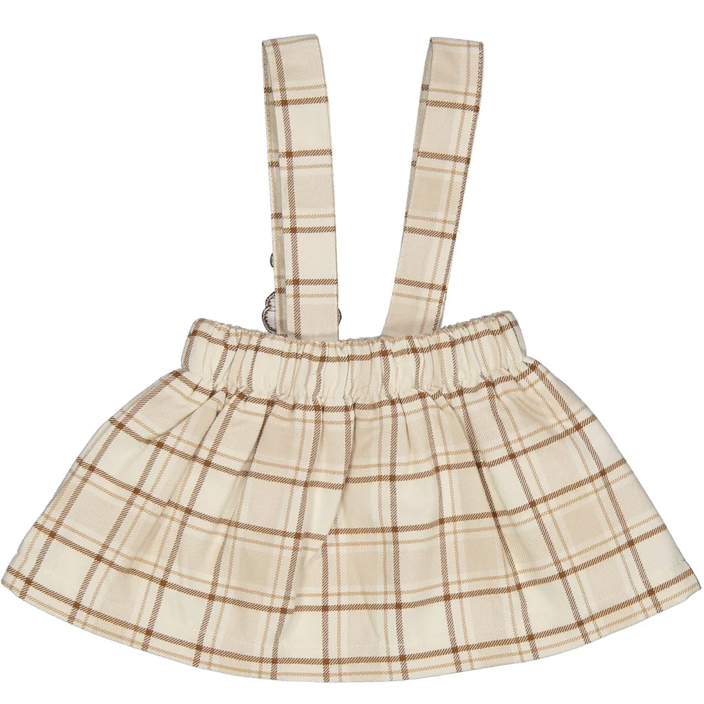 Gonna con bretelle fantasia scozzese neonata BIRBA