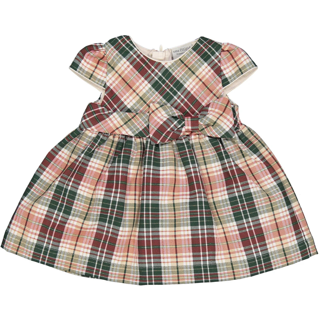 Vestito scozzese con lurex neonata BIRBA