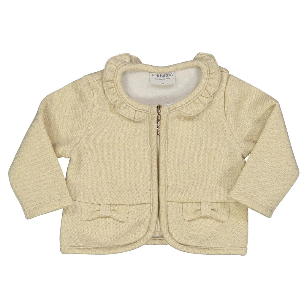 Giacchina felpa lurex neonata BIRBA