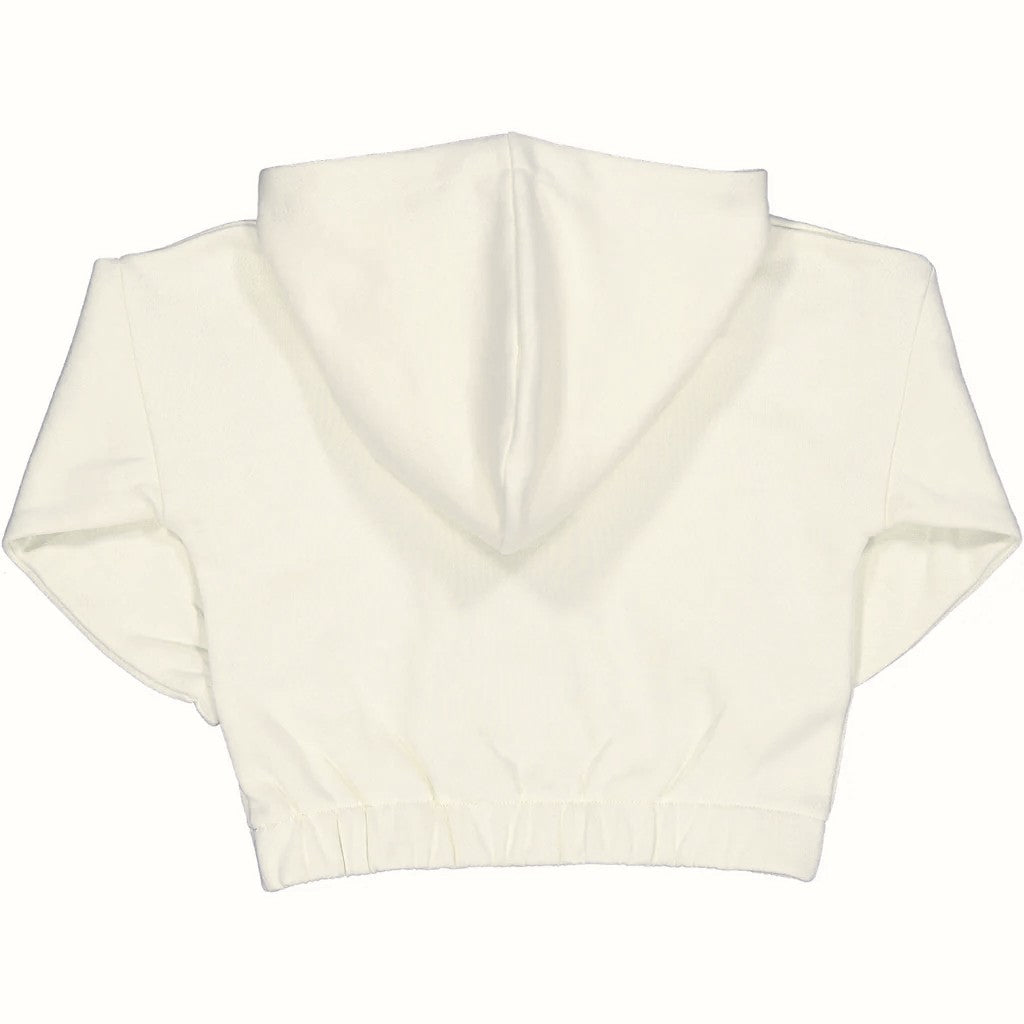 Felpa con scritta tono su tono in voile bimba BIRBA
