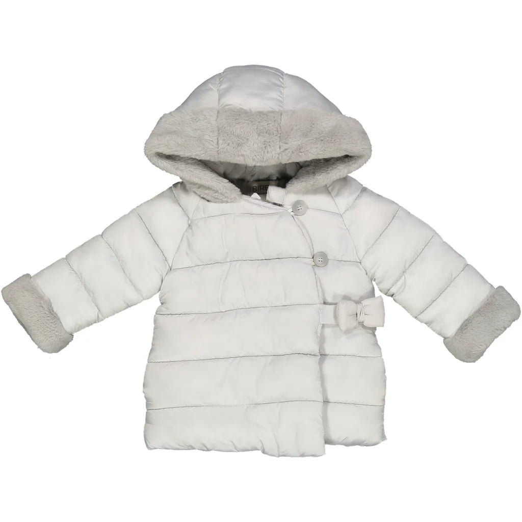 Giubbotto lungo con dettagli in pelliccia bimba BIRBA