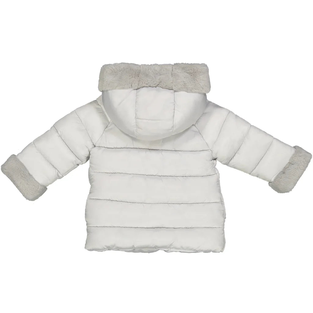 Giubbotto lungo con dettagli in pelliccia bimba BIRBA