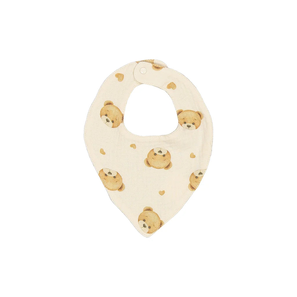 Bavaglino in mussola fantasia orsetto BIRBA