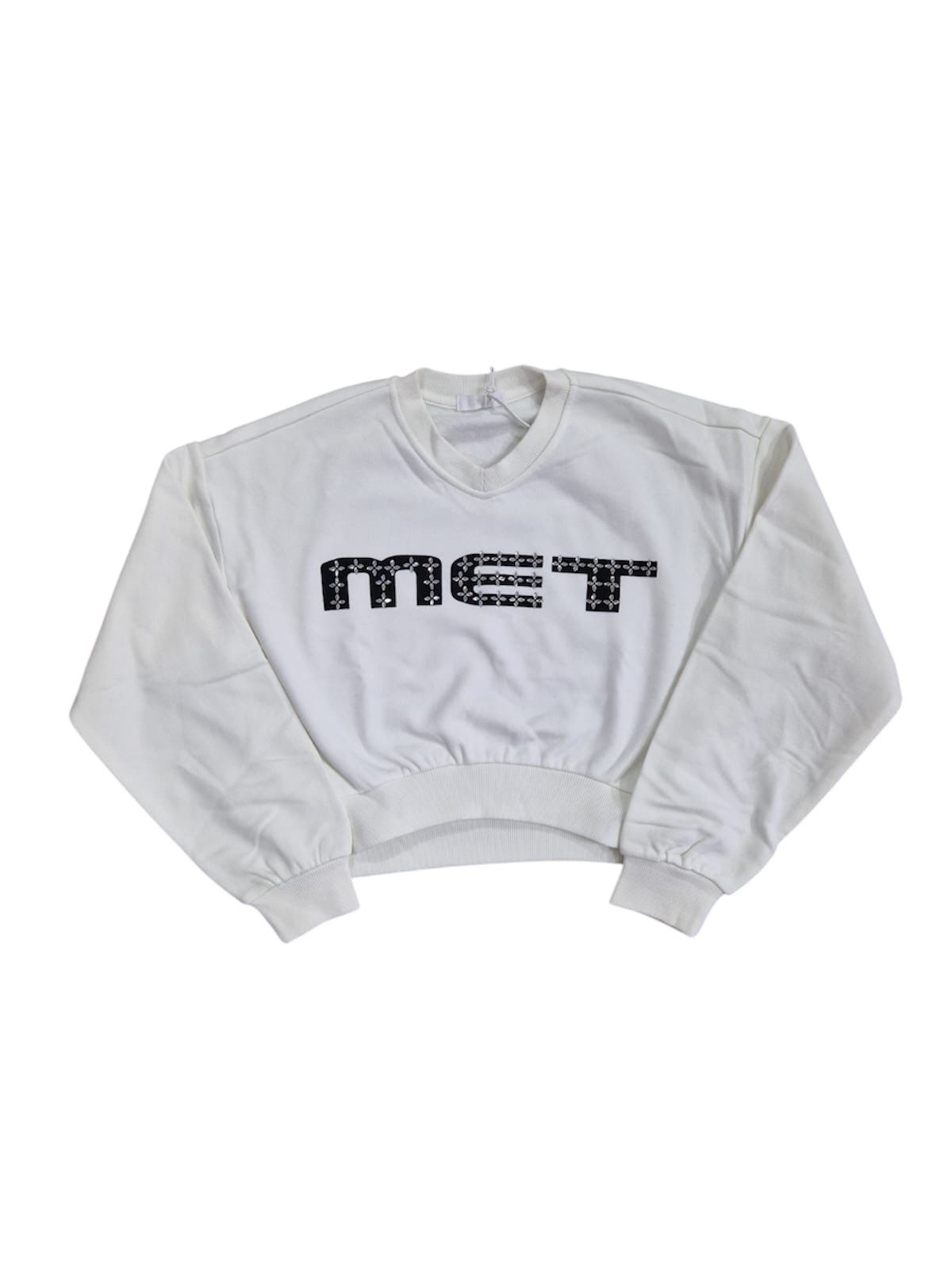 Felpa crop ragazza Met